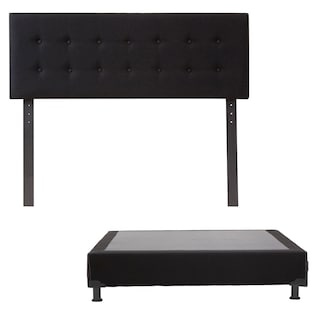 Foto 1 | Cabecera Dicasa Bilbao color Negro más Box Dicasa Black color Negro Queen Size