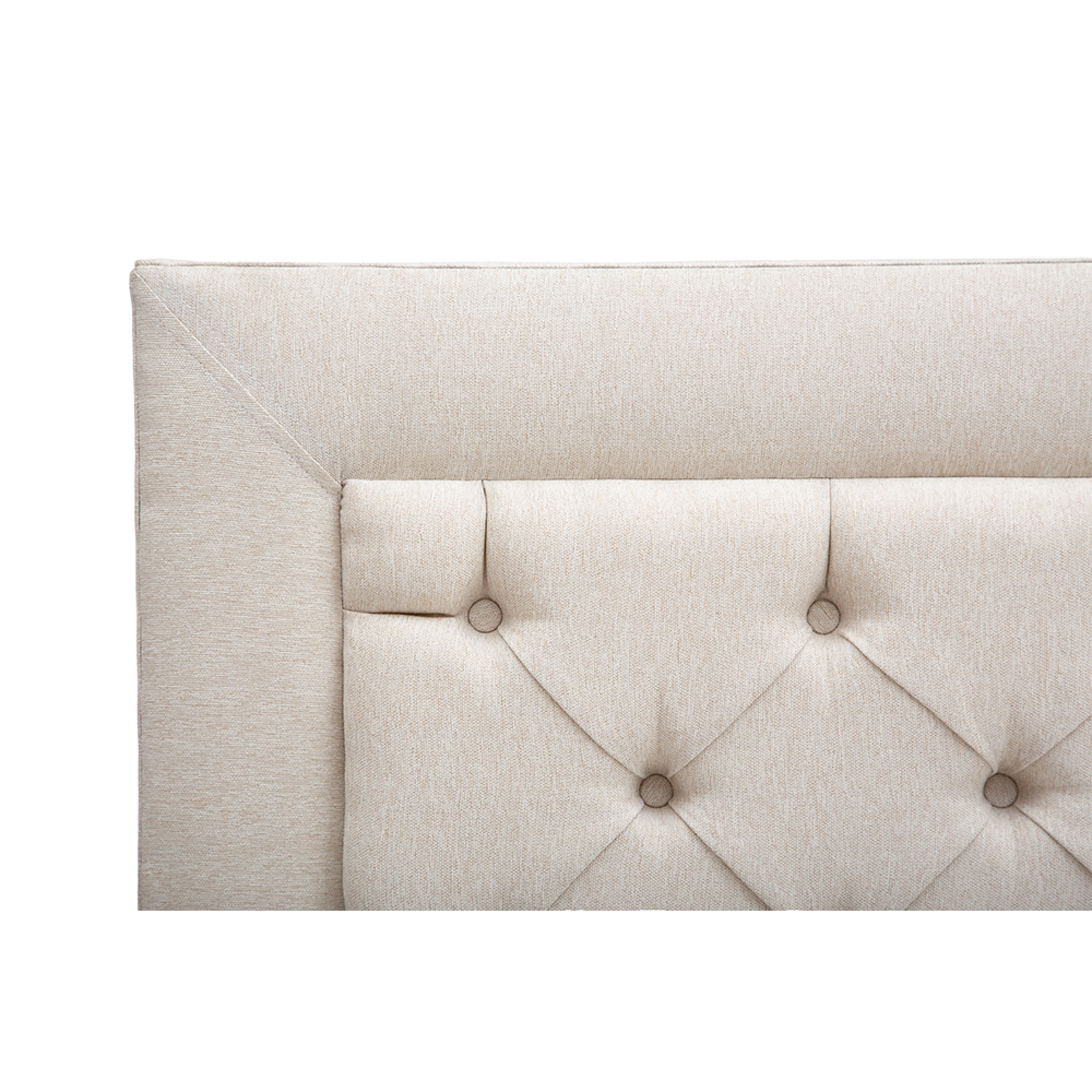 Foto 4 | Cabecera Dicasa Mary color Beige + Colchón Spring Air Omega Matrimonial