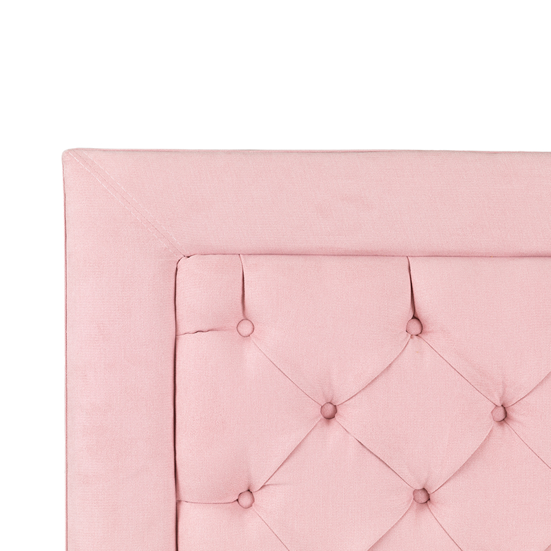 Foto 4 | Cabecera Dicasa Mary color Rosa + Colchón Spring Air Omega Queen Size