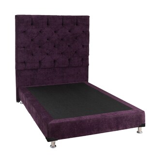 Foto 2 | Cabecera Dicasa Capri color Púrpura + Box Dicasa Velvet + Colchón Spring Air Morgan Matrimonial