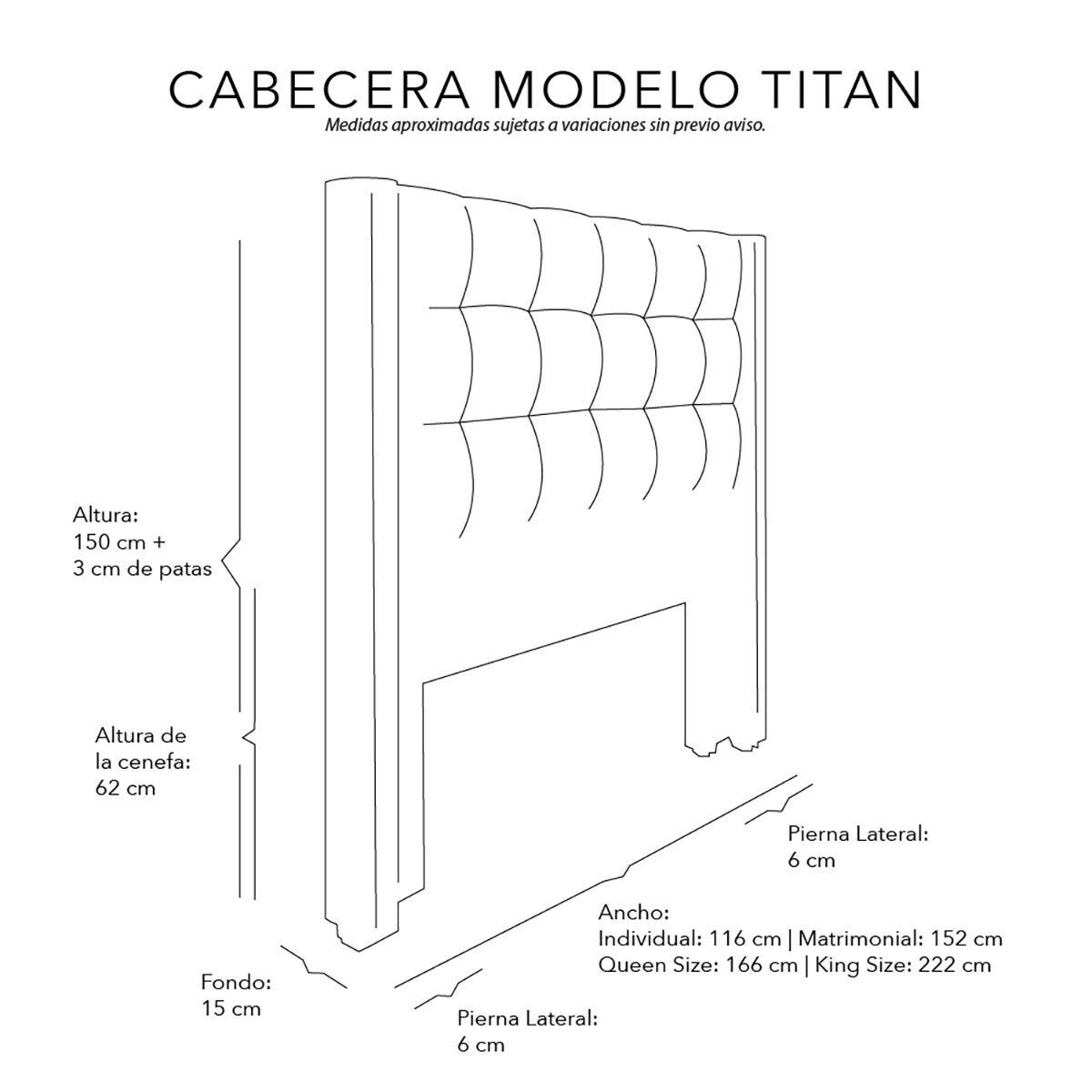 Foto 7 | Cabecera Dicasa Titan color Mostaza + Colchón Restonic Trust Matrimonial