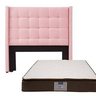 Foto 1 | Cabecera Dicasa Titan color Rosa + Colchón Restonic Nautilus Matrimonial