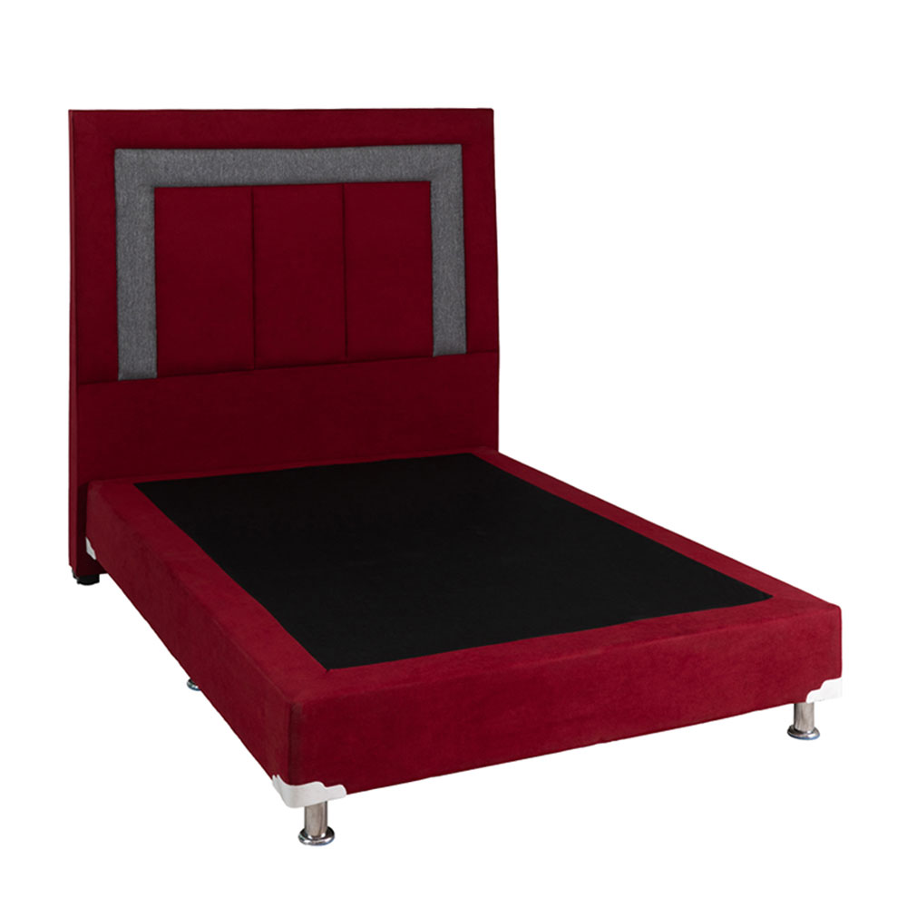Foto 4 | Cabecera Dicasa Bora color Rojo con Franja Gris + Box Dicasa King Size