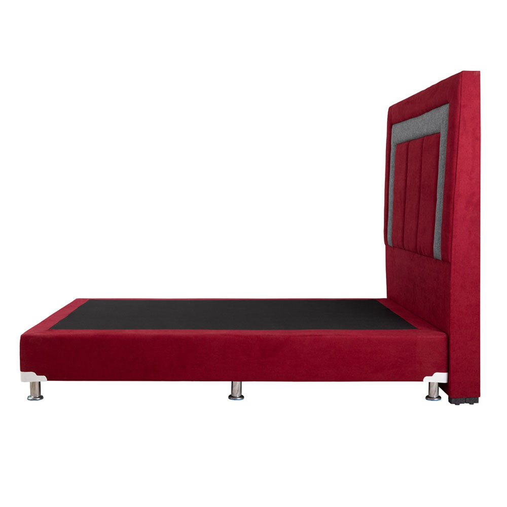 Foto 5 | Cabecera Dicasa Bora color Rojo con Franja Gris + Box Dicasa King Size