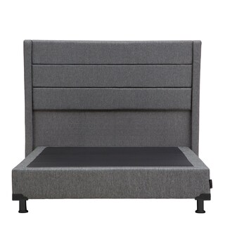 Foto 2 | Cabecera Dicasa Lugo color Gris + Box Dicasa Queen Size