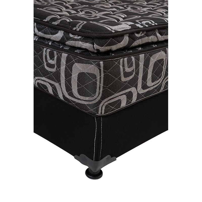 Foto 3 pulgar | Colchón Spring Air Morgan + Box Dicasa Black Matrimonial + Almohada Spring Air + Protector de Colchón