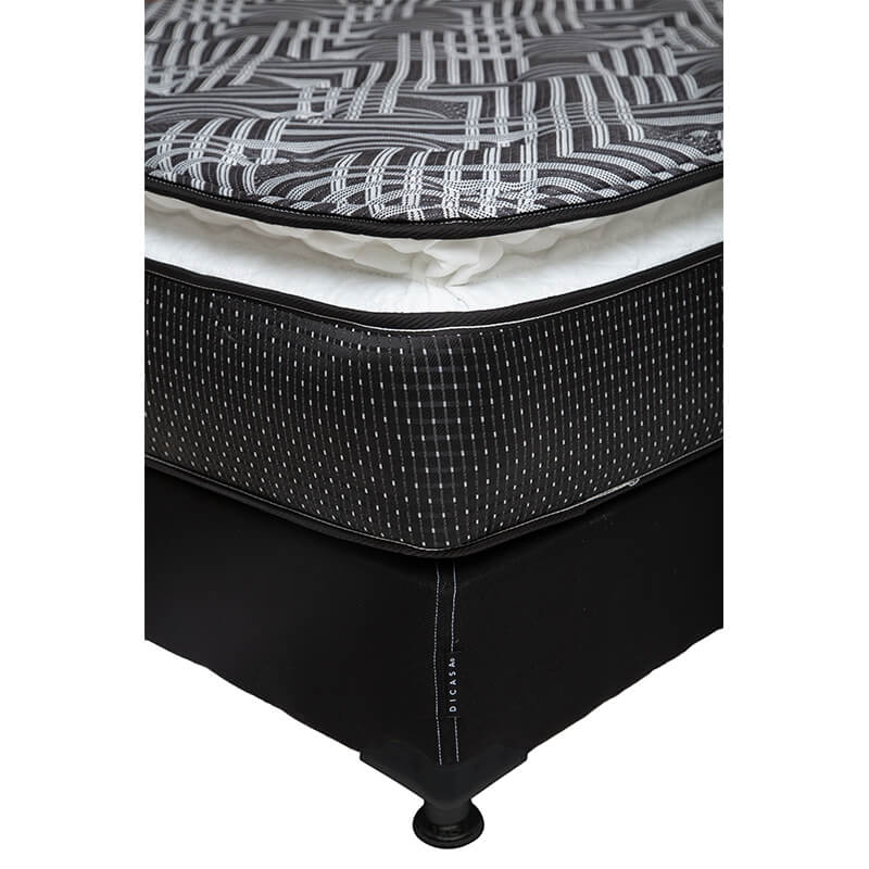 Foto 2 | Colchon Spring Air Omega +box Dicasa Black Queen Size +2 Almohadas Oso+sabanas