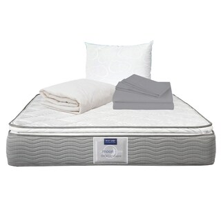 Foto 1 | Colchón Restonic Cupra King Size + Almohada Oso + Protector de Colchón + Sábanas