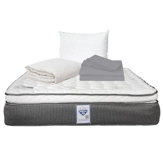 Foto 1 | Colchón Spring Air Phantom King Size + Almohada Oso + Protector de Colchón + Sábanas
