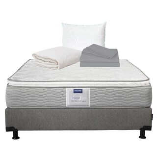 Foto 1 | Colchón Restonic Matrimonial + Box Dicasa + Almohada Oso + Protector + Sábanas