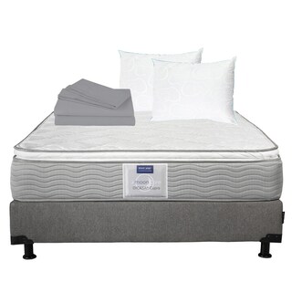 Foto 1 | Colchón Restonic Queen Size + Box Dicasa + 2 Almohadas Osos + Sábanas
