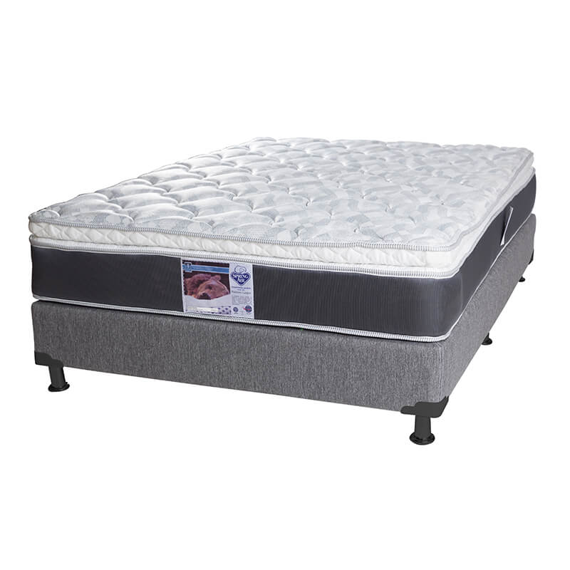 Foto 4 pulgar | Colchón Spring Air Marte y Box Dicasa Matrimonial + Almohada Oso + Protector + Sábanas