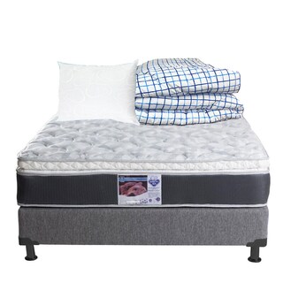 Foto 1 | Colchón Spring Air Marte Individual + Box Dicasa Individual + Almohada Oso + Edredón