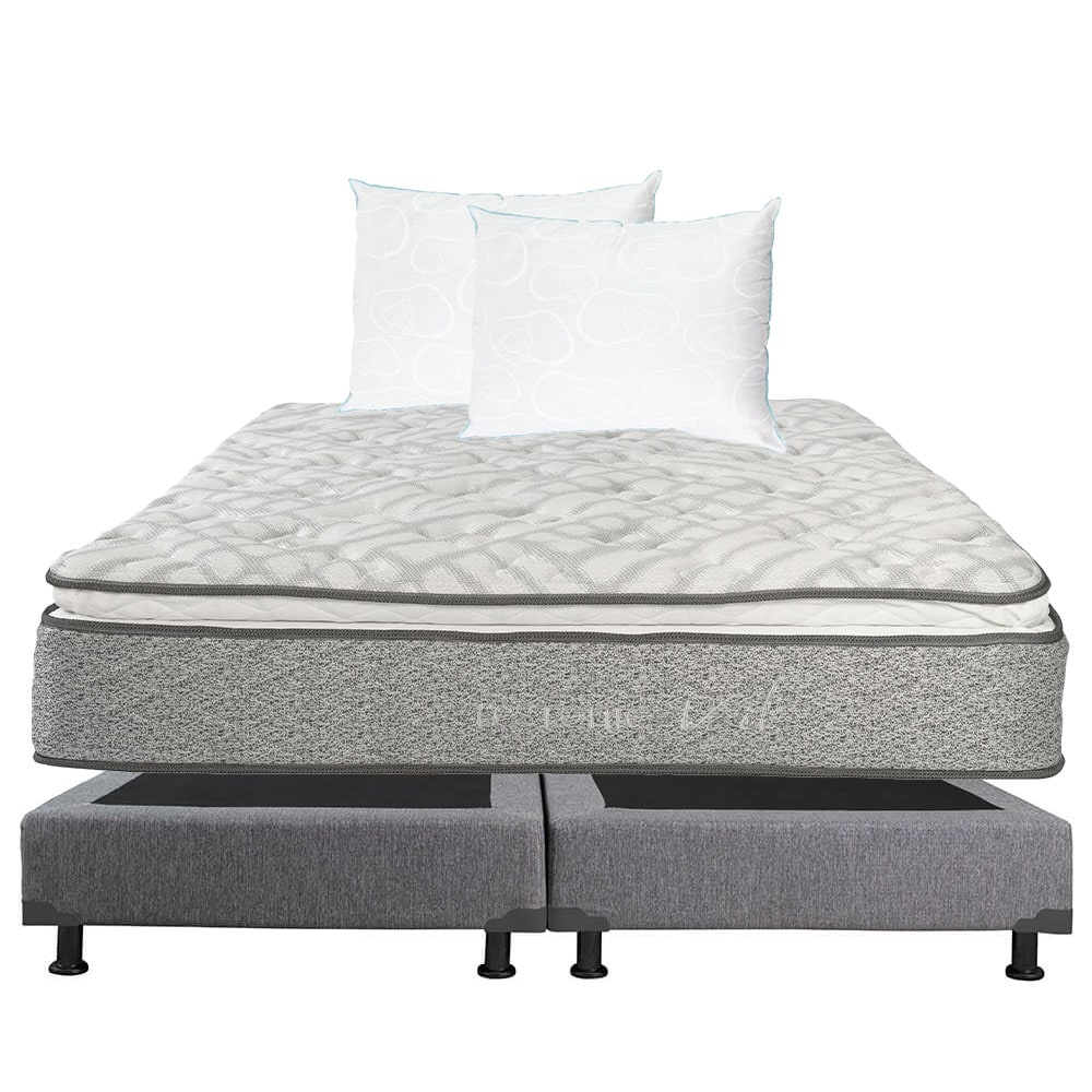 Colchón Restonic Vail King Size + Box Dicasa  +  2 Almohadas Osos $11,899