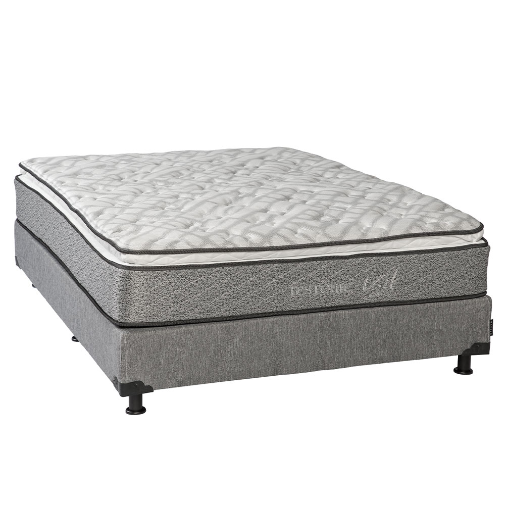 Foto 4 pulgar | Colchón Restonic Vail Queen Size + Box Dicasa  +  2 Almohadas Osos + Edredón
