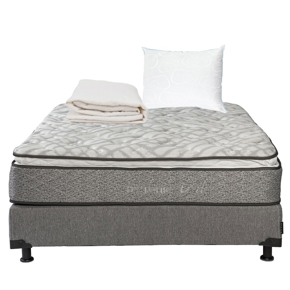 Colchón Restonic Vail Queen Size + Box Dicasa  + Almohada Osos + Protector $8,399