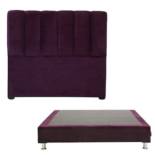 Foto 1 | Cabecera Dicasa Kami Morado + Box Dicasa Velvet Morado Matrimonial