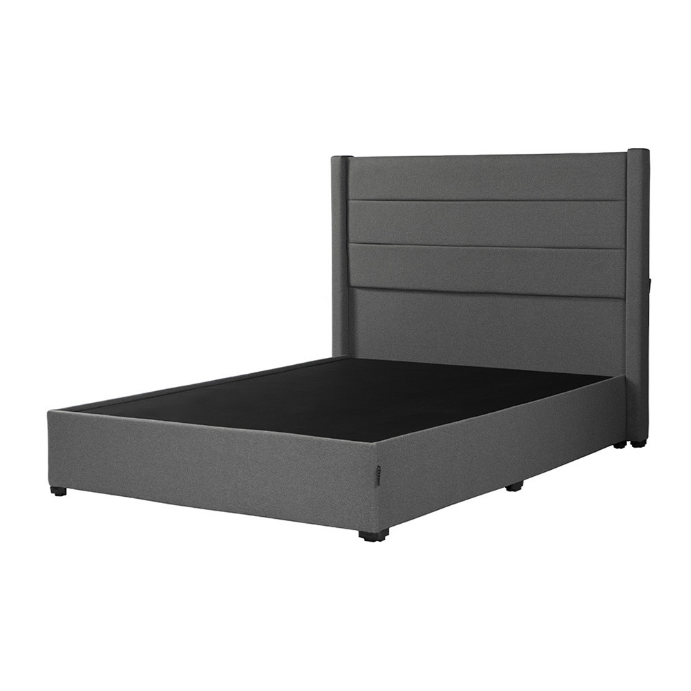 Foto 2 | Cabecera Dicasa Lugo Gris+Base Cama Dicasa Orlando Gris Matrimonial