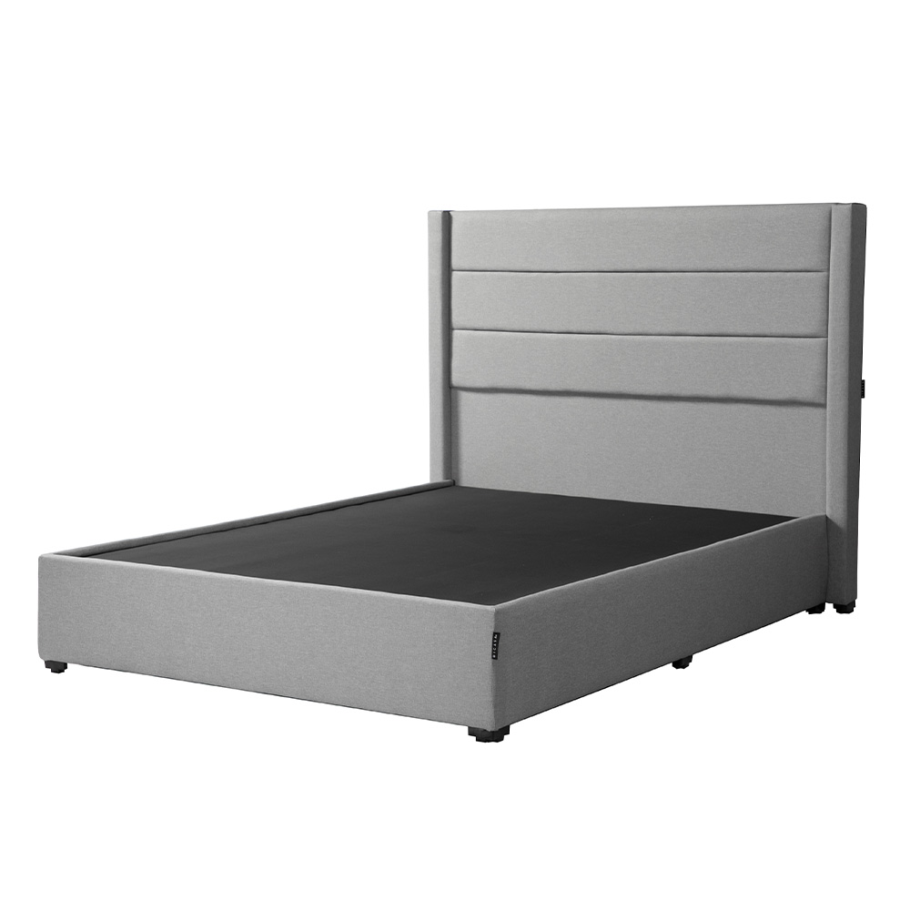 Foto 2 | Cabecera Dicasa Lugo Gris+Base Cama Dicasa Kuant Gris Matrimonial