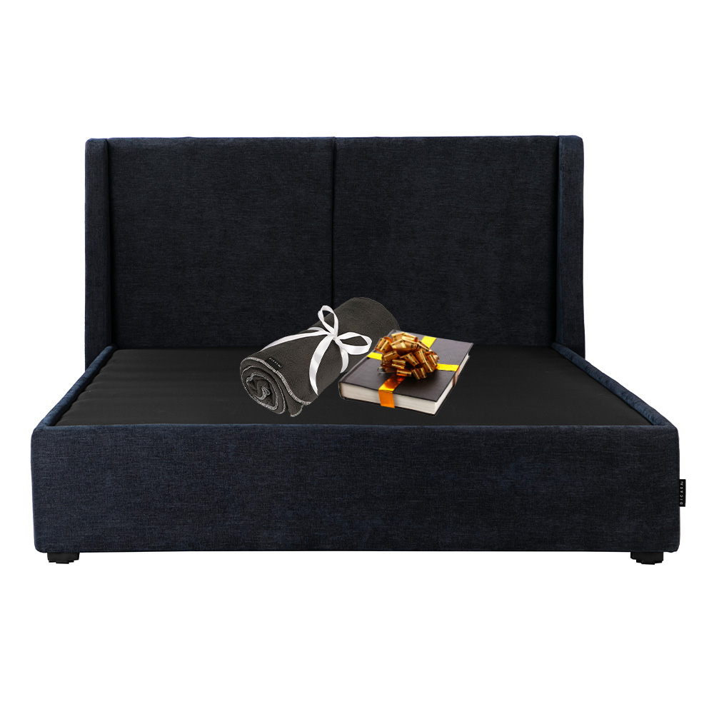 Cabecera Dicasa Milán Azul+Base Cama Dicasa Nizzo Azul Matrimonial