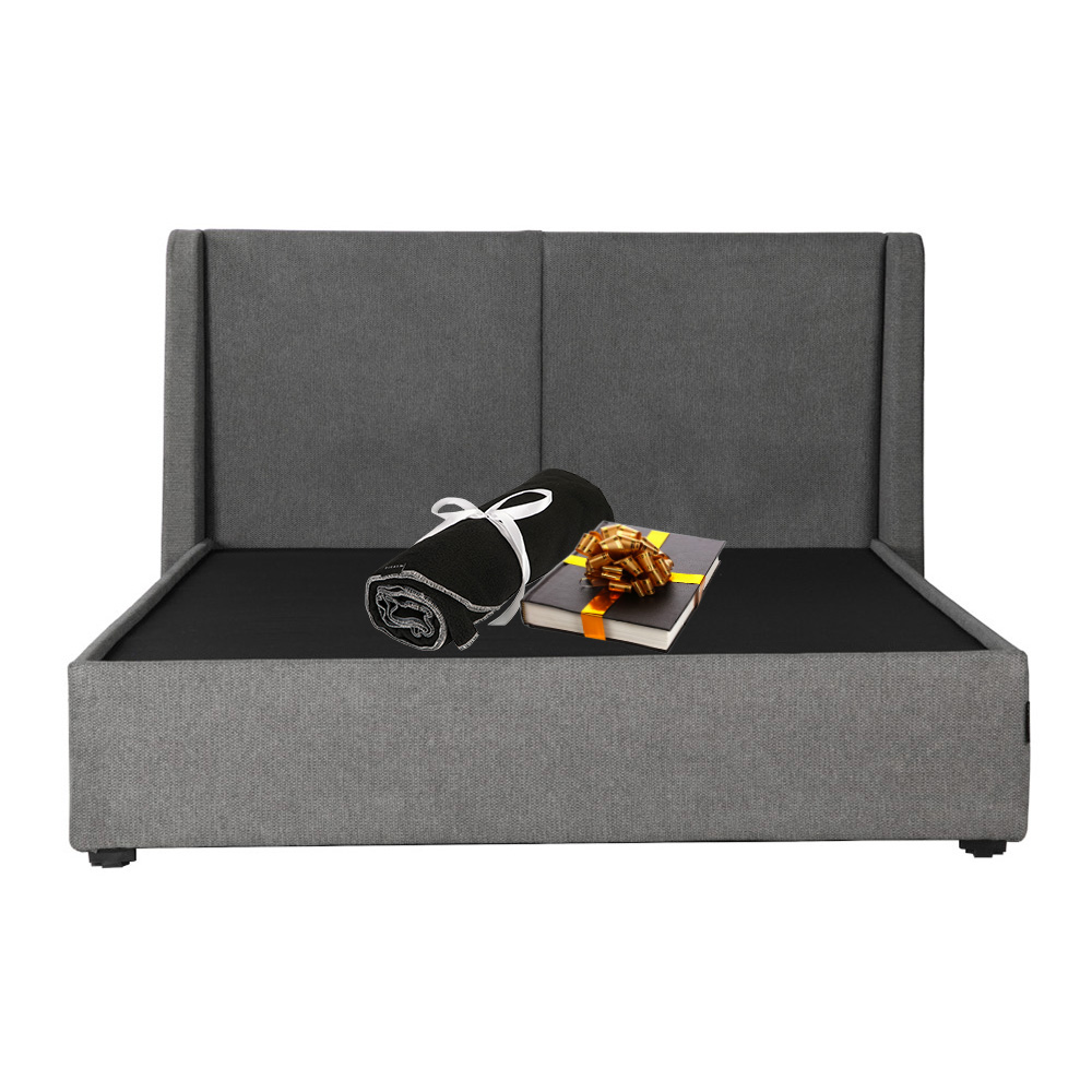 Foto 1 | Cabecera Dicasa Milán Gris+Base de Cama Dicasa Riva Gris Matrimonial