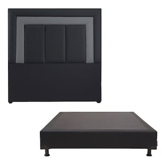 Foto 1 | Cabecera Vento y Box Vita Dicasa color Negro Queen Size