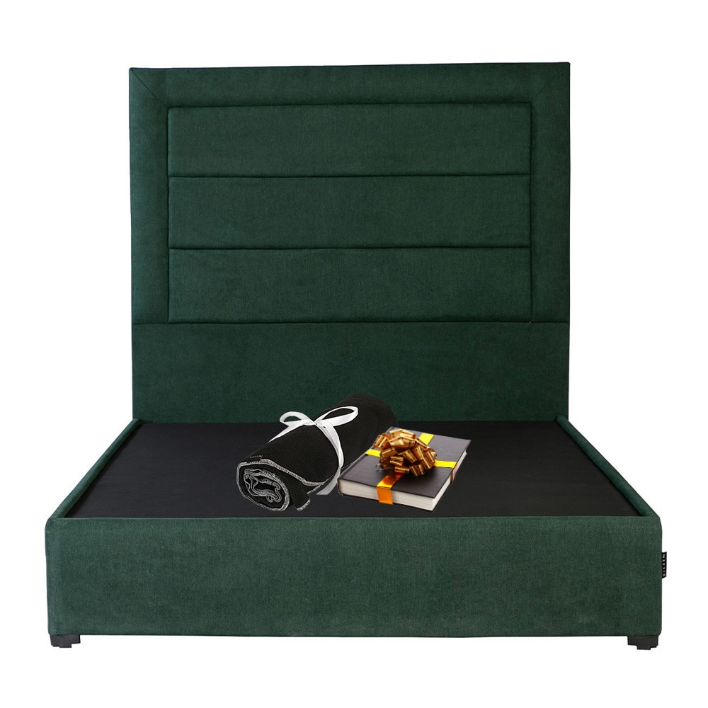 Cabecera Dicasa Blend Verde + Base Cama Dicasa Imperial Verde Matrimonial $7,344