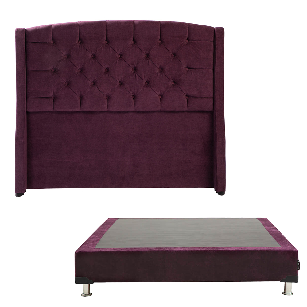 Foto 1 | Cabecera Dicasa Sitka Morado + Box Dicasa Velvet Morado Individual