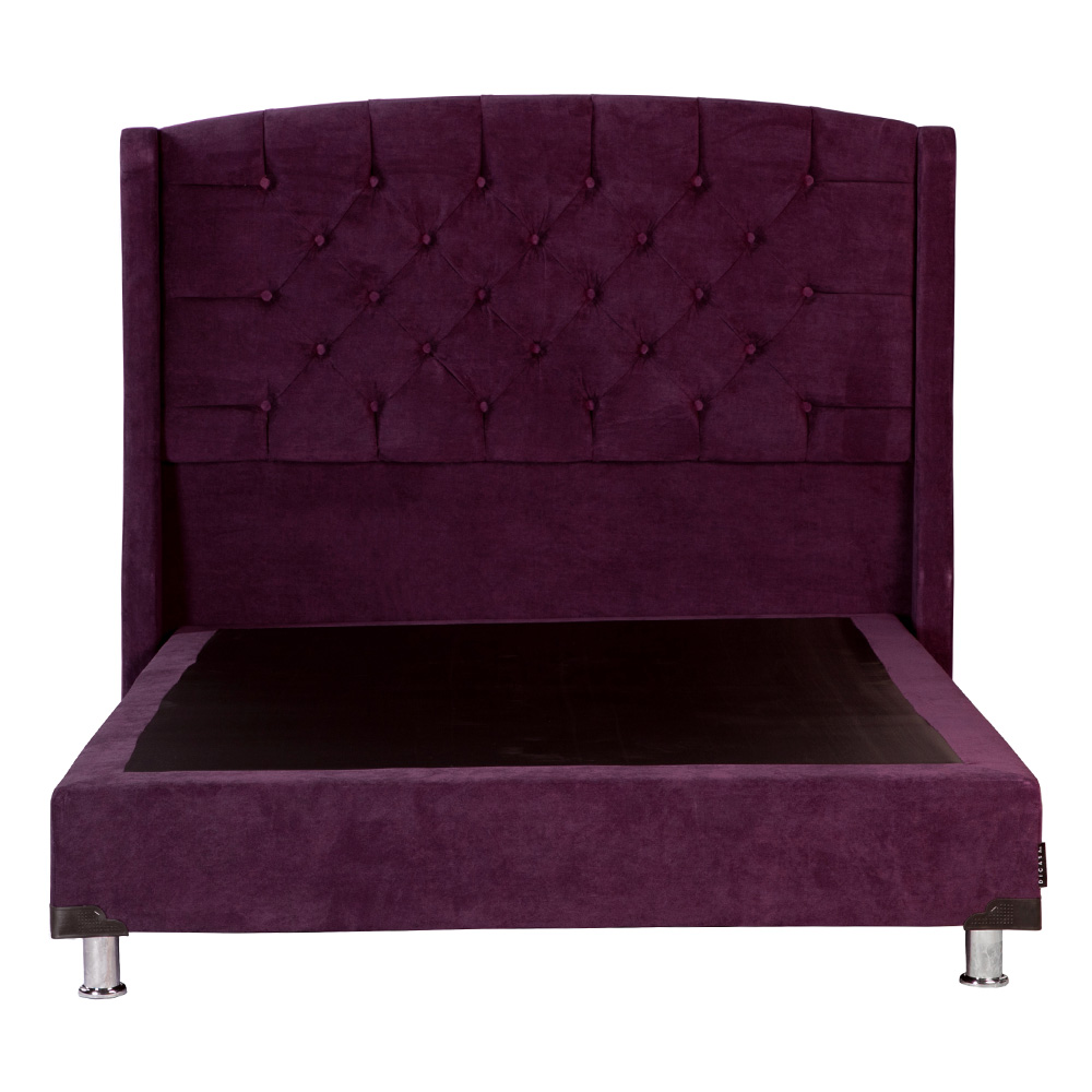 Foto 3 pulgar | Cabecera Dicasa Sitka Morado + Box Dicasa Velvet Morado Individual