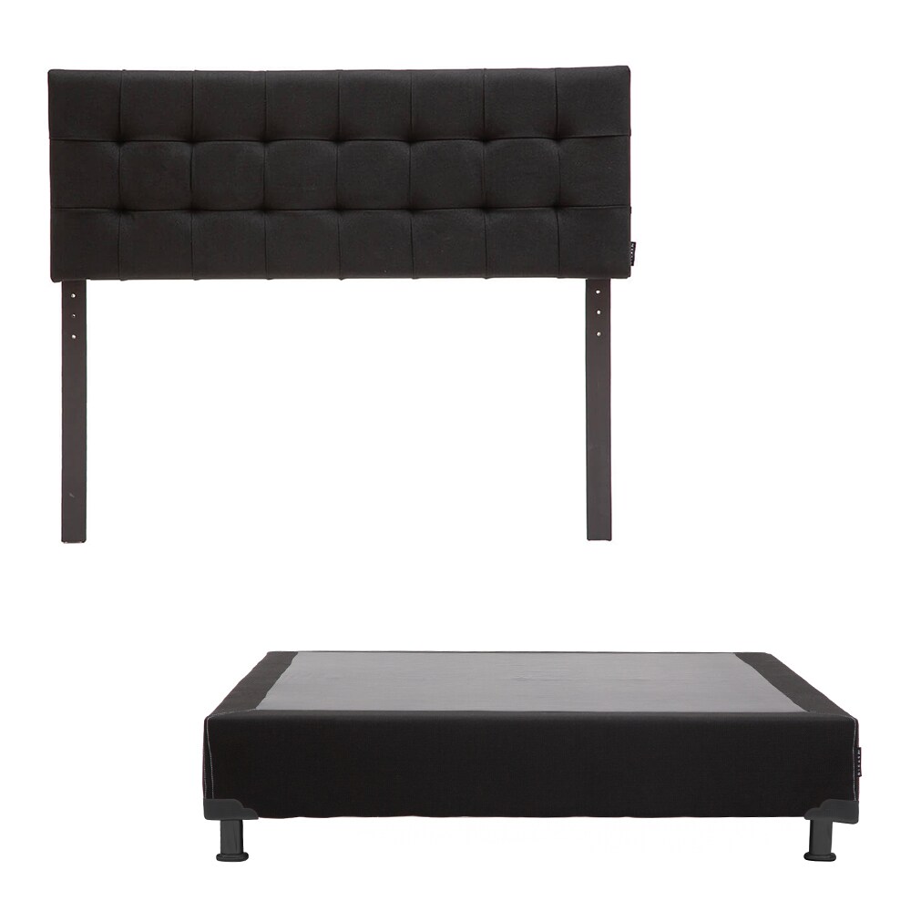 Cabecera Dicasa Catania Color Negro+box Dicasa Color Negro Queen Size $6,249