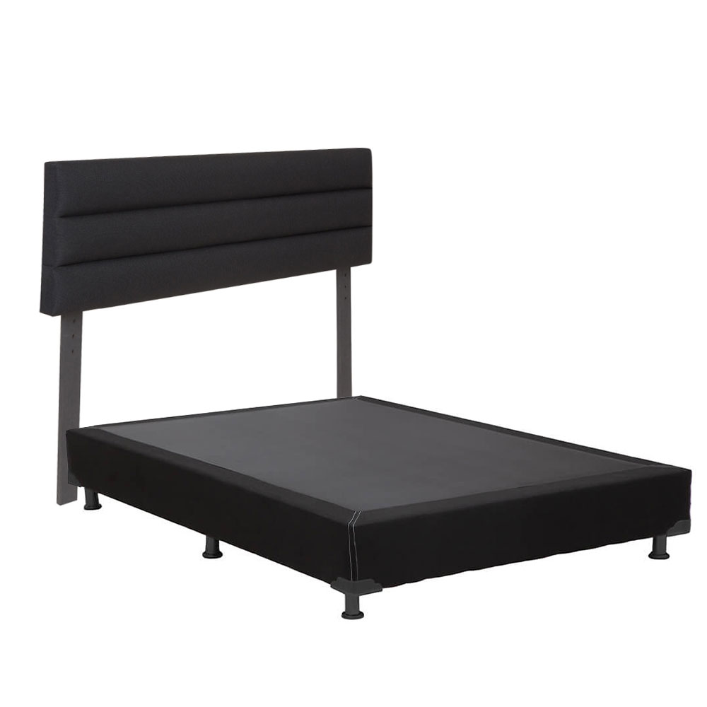 Foto 3 | Cabecera Dicasa Logan Color Negro+box Dicasa Color Negro Queen Size