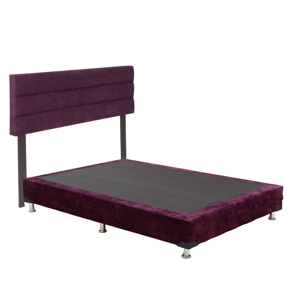 Foto 4 pulgar | Cabecera Dicasa Logan Color Morado+box Dicasa Color Morado Matrimonial