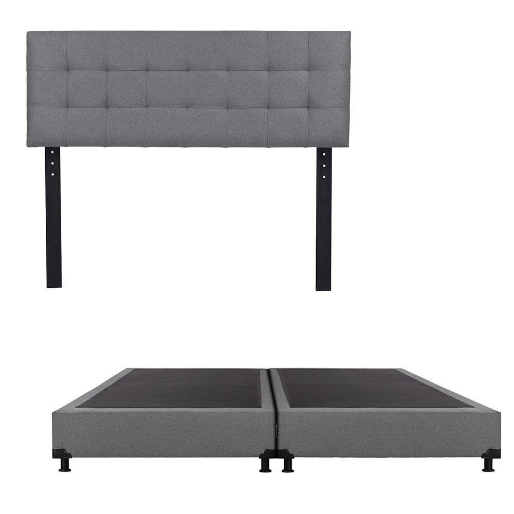 Cabecera Dicasa Catania Color Gris+box Dicasa Color Gris King Size $9,499