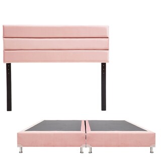 Foto 1 | Cabecera Dicasa Logan Color Rosa+box Dicasa Color Rosa King Size