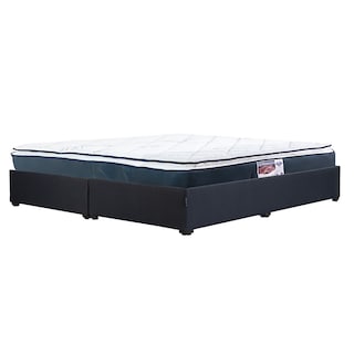 Foto 2 | Colchón Monaco Dicasa + Base Cama Color Azul Queen Size