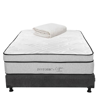 Foto 1 | Colchon Restonic Lipa + Box Dicasa Queen Size + Protector Ultra