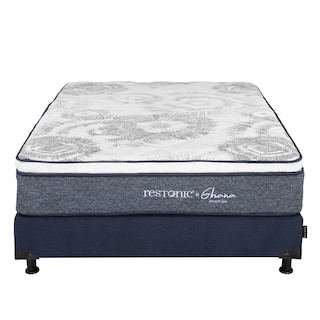 Foto 2 | Colchón Restonic Ghana + Box Dicasa Queen Size + Almohada Royal Twin