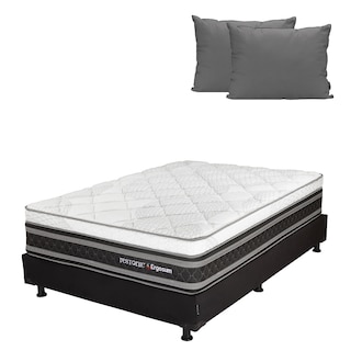 Foto 1 | Colchón Restonic Ergosum + Box Dicasa Matrimonial + Almohada 2 pack
