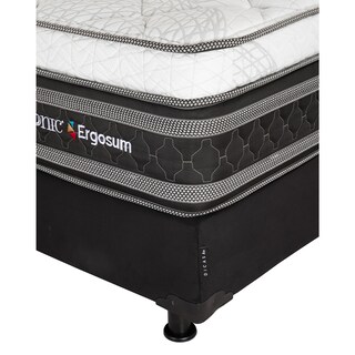 Foto 4 | Colchón Restonic Ergosum + Box Dicasa Queen Size + Protector Cloud + Sábanas Softy