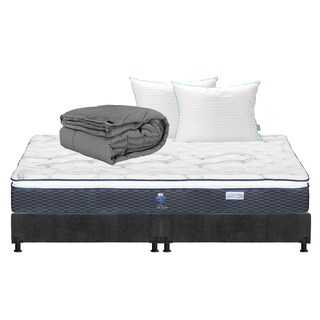 Foto 1 | Colchon Spring Air Dover + Box Dicasa King Size + Almohada Royal Twin + Edredon Homy