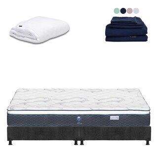 Foto 1 | Colchon Spring Air Dover + Box Dicasa King Size + Protector Cloud + Sabanas Softy