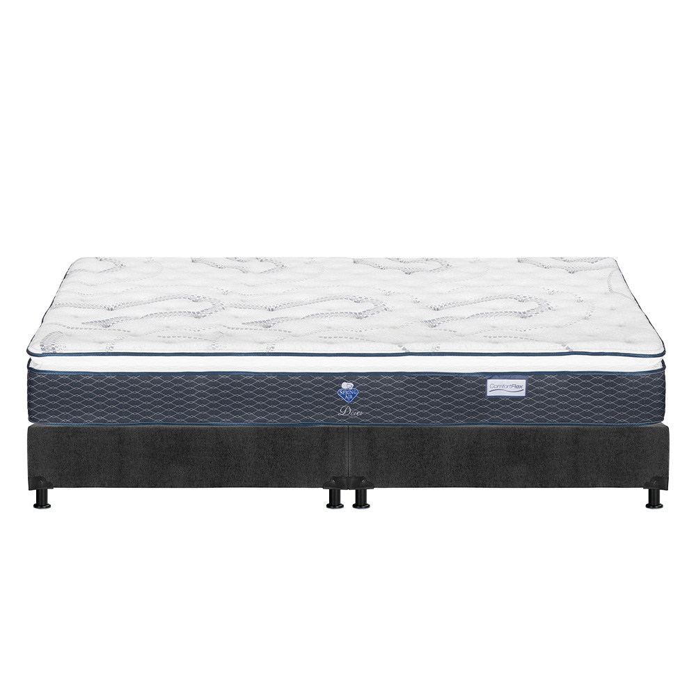 Foto 2 | Colchon Spring Air Dover + Box Dicasa King Size + Protector Cloud + Sabanas Softy