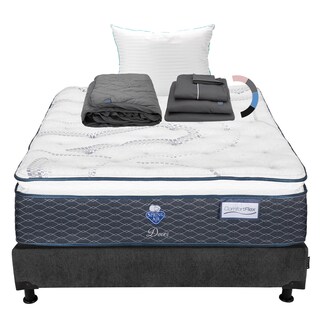 Foto 1 | Colchon Spring Air Dover + Box Dicasa Matrimonial + Almohada Royal + Protector Lux + Sabanas Royal