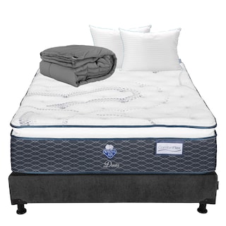 Foto 1 | Colchon Spring Air Dover + Box Dicasa Queen Size + Almohada Royal Twin + Edredon Homy