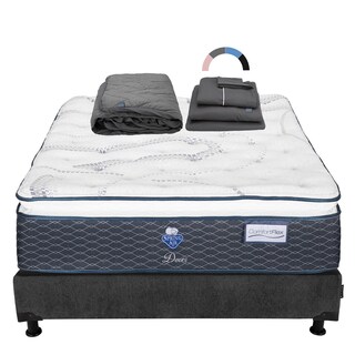 Foto 1 | Colchon Spring Air Dover + Box Dicasa Queen Size + Protector Lux + Sabanas Royal