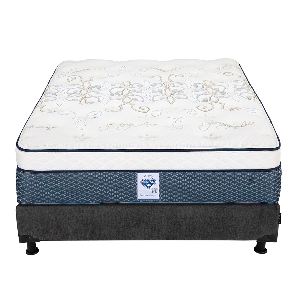 Foto 2 | Colchon Spring Air Cantabria + Box Dicasa Matrimonial + Almohada 2pack + Sabanas Softy