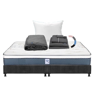 Foto 1 | Colchon Spring Air Cantabria + Box Dicasa King Size + Almohada Royal + Protector Lux + Sabanas Royal