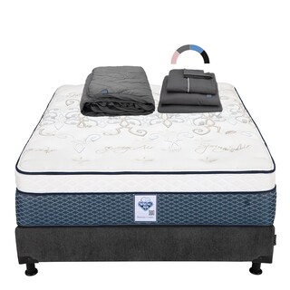 Foto 1 | Colchon Spring Air Cantabria + Box Dicasa Matrimonial + Protector Lux + Sabanas Royal