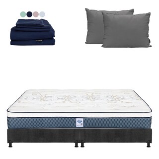 Foto 1 | Colchon Spring Air Cantabria + Box Dicasa King Size + Almohada 2pack + Sabanas Softy