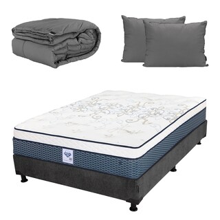 Foto 1 | Colchon Spring Air Cantabria + Box Dicasa Queen Size + Almohada 2pack + Edredon Homy
